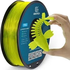 Geeetech Filamento Stampante 3D 1.75mm 1kg TPU Trasparente Giallo 95A Elasticità TPU