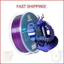 Geeetech Silk PLA Filamento Tricolore 1,75mm Filamento Stampante 3D, Coestrusione Blu