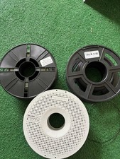 Lotto filamento stampante 3D 3 bobine PLA 1,75mm bambù TPU 95A parzialmente usato