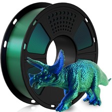 Geeetech Silk PLA filamento stampante 3D 1 kg 1,75 mm seta blu e verde 2 colori misti DE