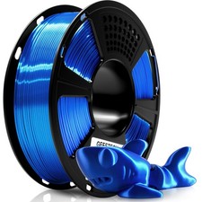 Filamento Metal Shine 1,75 mm seta PLA 1 kg stampante Geeetech blu reale 2,2 libbre