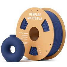DEEPLEE Filamento Matte PLA 1,75 mm, Finitura Opaca, Blu Navy 1 kg, Precisione ±