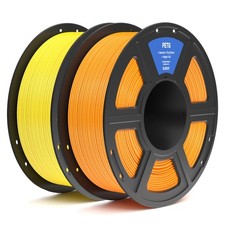 ELEGOO PETG Filamento 1,75 mm Giallo Arancione 2KG, Filamento per