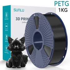 Filamento stampante 3D Sunlu 1 kg nero PETG 1,75 mm 1 kg PETG nero +/-0,02 mm