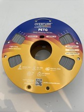 Filamento stampante 3D Overture per stampa 3D - Grigio PETG 1,75mm/1kg scatola aperta