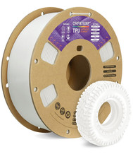 Filamento TPU 1Kg Bianco, 1.75Mm Flessibile TPU Filamento per Stampante 3D, Elev