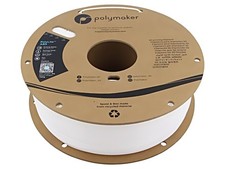 PE01002 Filamento: ABS 1,75mm bianco 245-265°C 1kg Temp.Tavolo: 90-100°C POLY...