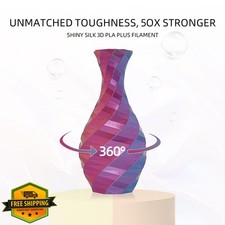 Miailuy 1,75 mm filamento di seta PLA blu giallo rosso iridescente 2,2 libbre