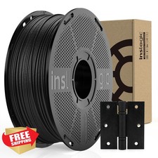 Inslogic Filamento PLA Fibra di Carbonio 1,75mm Nero, 1kg Stampante 3D PLA-CF