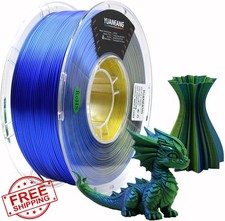 YUANEANG 1kg Yellow-blue Silk PLA Filament