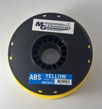 MG Chemicals Filamento per stampante 3D in ABS giallo, 2,85 mm, bobina da 1 kg