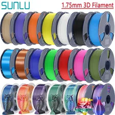 SUNLU 1,75 MM filamento stampante 3D ASA PLA PLA+2,0 PETG SILK PLA-Meta ABS TPU 1KG