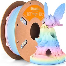 ERYONE Matte PLA filamento stampante 3D 1,75 mm, multicolore opaco arcobaleno 1 kg