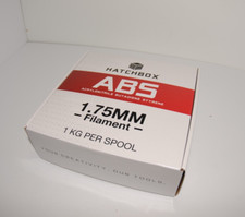 HATCHBOX ABS 1,75 mm filamento per stampante 3D in vero bianco, bobina da 1 kg