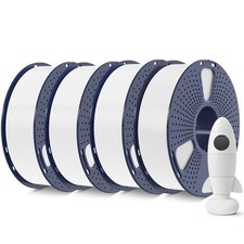 Filamento stampante 3D PLA opaco 1,75 mm 4 kg confezione da 4 pezzi bianco SUNLU confezione ordinata