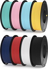 1.75Mm Filamento PLA Matte Multicolore 8×250 G, Opaco PLA Filamento per Stampant