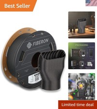 Fiberon PA6-CF Filamento di Nylon in Fibra di Carbonio 1,75 mm Nero 0,5 kg, Fiberon PA6-CF...