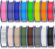 PLA Filamento 16 Colori, Multicolor per Stampanti 3D, Filamento PLA 1,75Mm, Conf