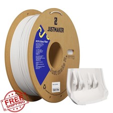 Filamento stampante 3D JUSTMAKER PETG 1,75mm 1kg impatto fibra di vetro bianco