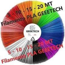 5 /10/15/20 MT Filamento 1.75 PLA GEEETECH Stampante 3D e Penna 3D Colori Misti