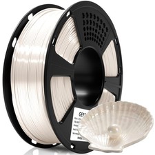 Filamento stampante 3D seta PLA 1,75 mm 1 kg bianco metallizzato geeetech metallo lucido