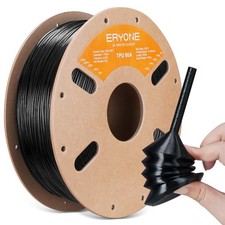 TPU Filament 1.75mm +/-0.03mm, Flexible TPU 90A 3D Printer Filament 1kg Spool...