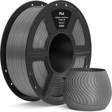 Filamento PLA 1,75Mm Grigio Siderale 1KG, Filamento per Stampante 3D, Precisione