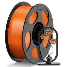 ANYCUBIC Filamento PETG 1,75 mm, Traslucido e Vibrante, Arancione Traslucido 1KG