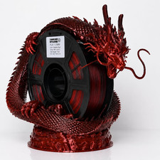 Filamento per Stampante 3D PLA 1,75 Mm, Rosso Shadow, Scolorimento Angolare, Fil