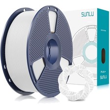 Filamento PLA+ 1.75mm 1kg Sunlu resistente per stampa 3D, bianco