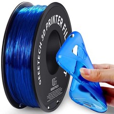 Geeetech stampante 3D filamento TPU trasparente blu 1,75 mm 1 kg per rotolo nuovo IT