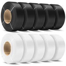 Filamento stampante 3D PLA+ 1KG ricarica 1,75mm bianco e nero SUNLU senza piscina Plus