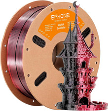 Stampante 3D a filamento PLA doppio colore seta 1,75 mm +/- 0,03 mm, filamento bicolore due 