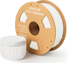 PLA+ Filamento 1.75 Mm - Bobina Da 1 KG, Bianco, Precisione ±0.02 Mm, Maggiore R