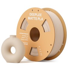 DEEPLEE Filamento Matte PLA 1,75 mm Finitura Opaca Beige 1 kg Precisione ±0,02