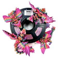 Filamento stampante 3D PLA 1,75 mm, arcobaleno seta caramella, multicolore, peso netto 1 kg2...