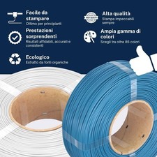 AzureFilm PLA Refill 1.75mm 3D Printer Filament 1kg Spool