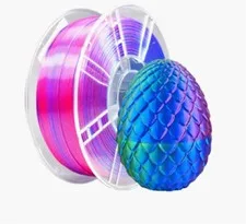 Filamento PLA 1.75mm 1kg – Tricolore Rosso/Verde/Blu – Alta Qualità per Stamp...