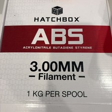 HATCHBOX ABS FILAMENTO PER STAMPANTE 3D, +/- 0,05 mm, bobina da 1 kg, 3 mm, BAGLIORE AL BUIO