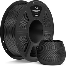 Filamento PLA 1,75Mm Nero 1KG, Filamento per Stampante 3D, Precisione Dimensiona
