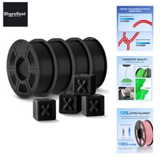 PLA+ 1.75mm 4.4kg Nero