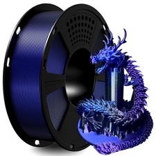 Geeetech Silk PLA filamento stampante 3D 1 kg 1,75 mm blu e viola e nero 3 colori misti