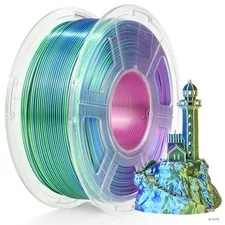 TECBEARS Filamento PLA Silk 1.75mm 1KG, 3D Tricolore Silk PLA Plus Bobina da 1KG