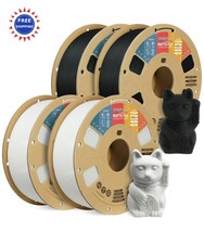 Filamento stampante 3D PLA opaco 4 kg confezione da 4 bobine da 1 kg 75 mm 1,75 mm pacchetto OVERTURE