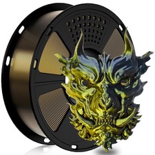 Geeetech Silk PLA filamento stampante 3D 1,75 mm 1 kg seta oro e nero colore misto DE