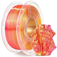 SUNLU Silk PLA Plus Filamento per stampante 3D, Filamento PLA+ Lucido a Doppio C