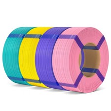 Filamento stampante 3D PLA 1,75mm 4KG pacchetto bobina riutilizzabile 4pz 1kg ELEGOO Basic