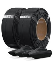 Confezione 2KG Filamento per Stampante 3D PETG 1,75mm, Confezione da 2 1kg (2,2lbs), Refila...