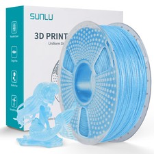 SUNLU 1KG Twinkling blu PLA stampante 3D filamento 1,75 mm PLA scintillante, 15% glitter
