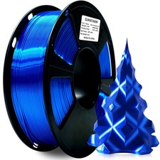Filamento per stampante 3D, filamento Pla Silk Royal Blue, bobina da 1 kg (2,2 libbre), 1,75 mm...